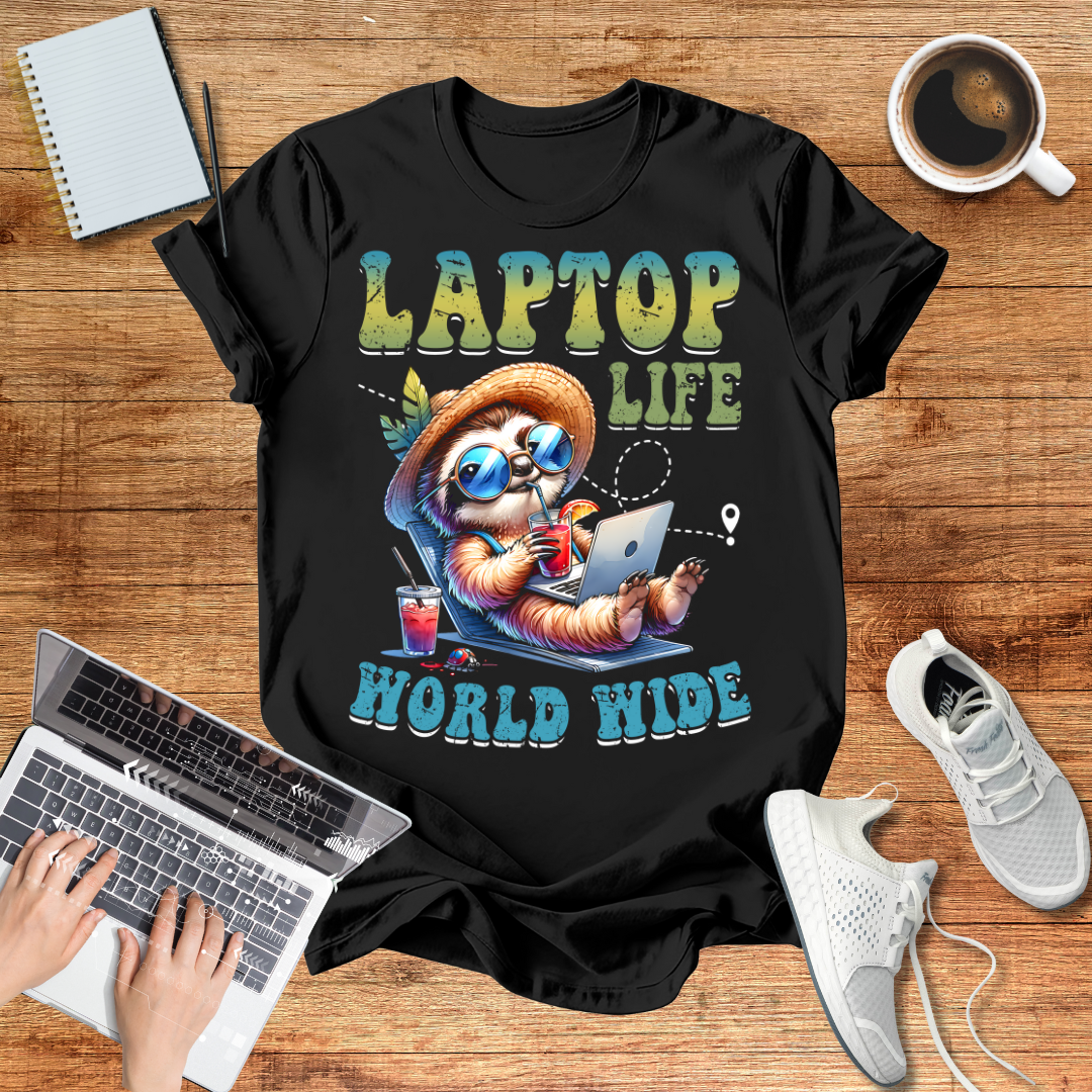 Laptop Life Worldwide Unisex T-Shirt