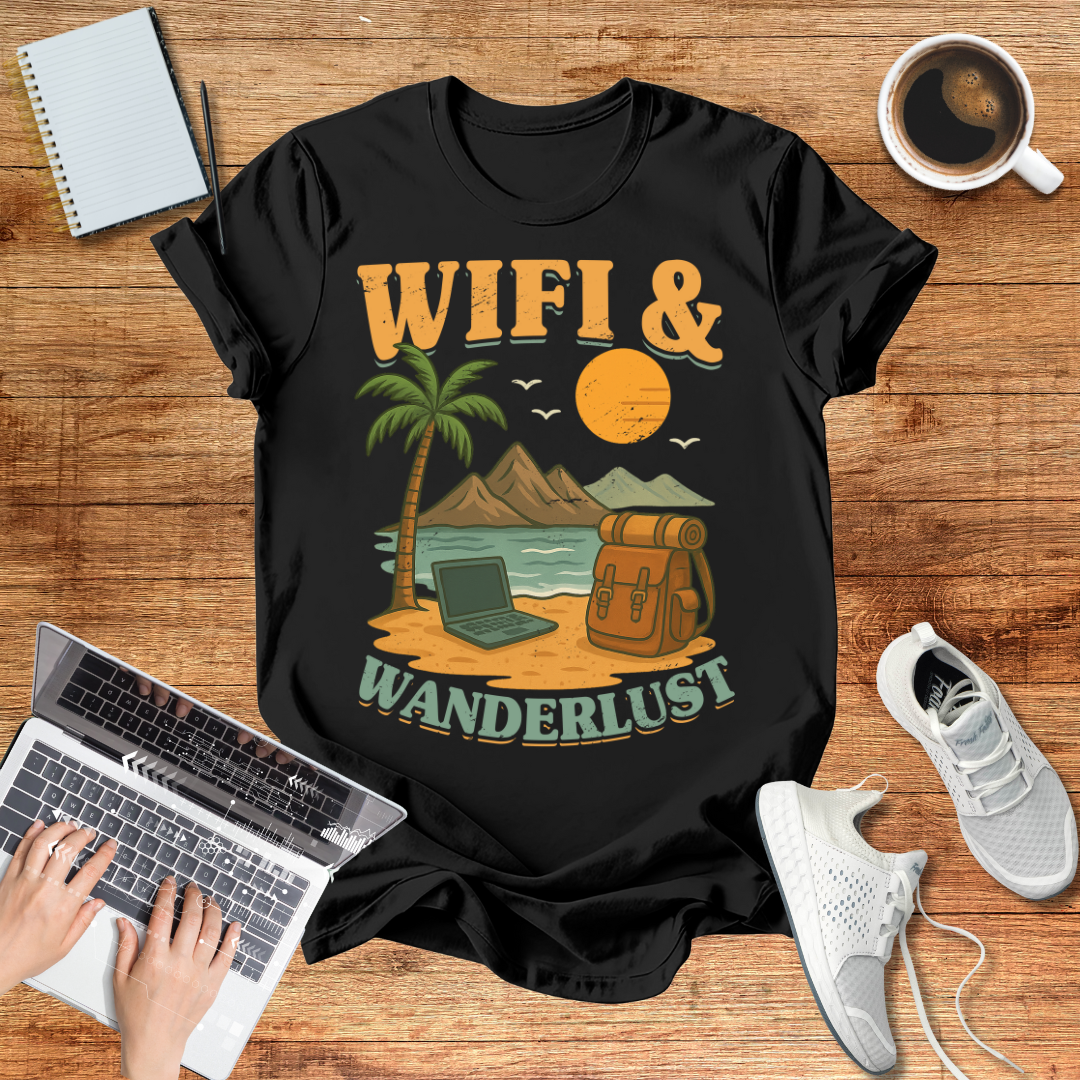 Wifi And Wanderlust Unisex T-Shirt