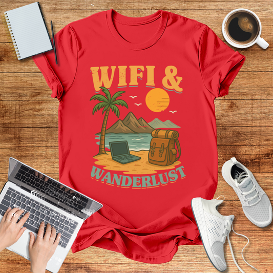 Wifi And Wanderlust Unisex T-Shirt