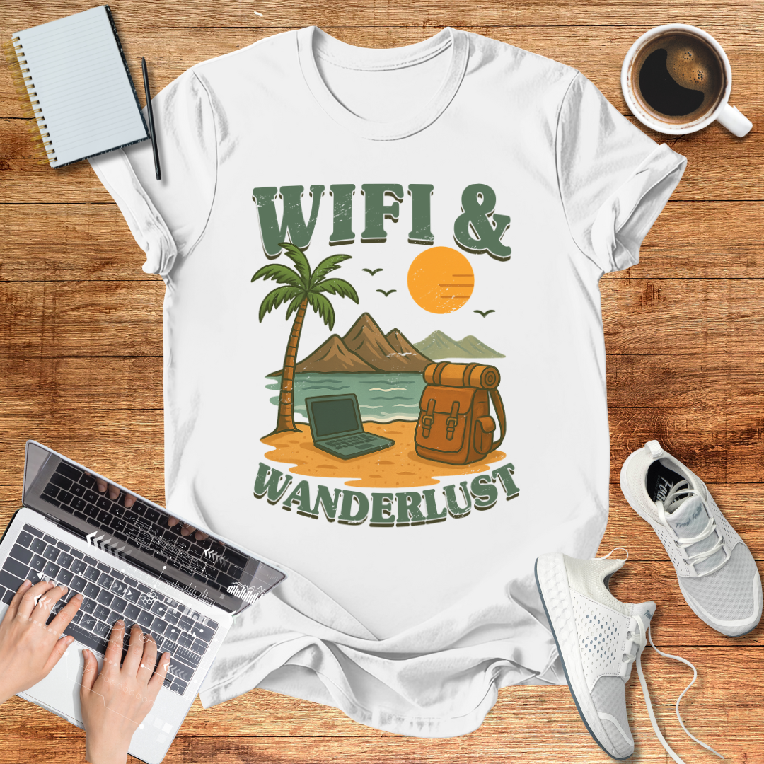 Wifi And Wanderlust Unisex T-Shirt