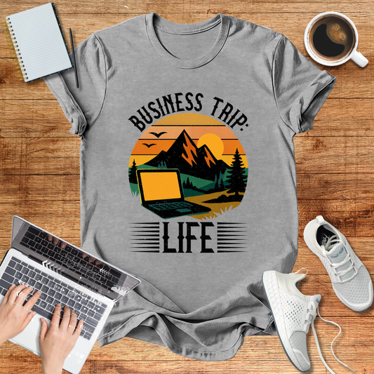 Business Trip Life Unisex Softstyle T-Shirt