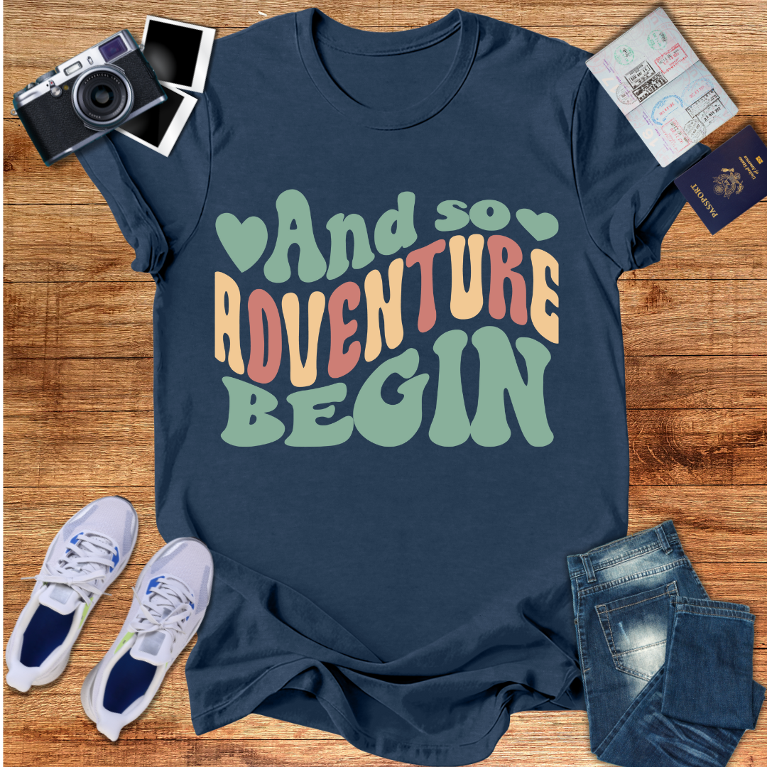 And So Adventure Begin Unisex T-Shirt