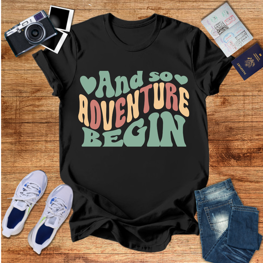 And So Adventure Begin Unisex T-Shirt