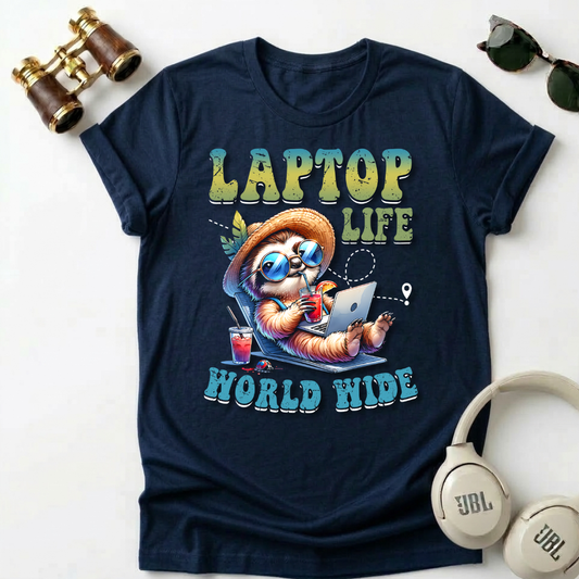 Laptop Life Worldwide Unisex T-Shirt