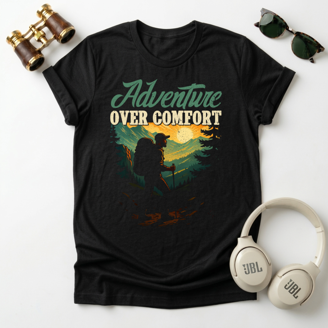 Adventure Over Comfort Unisex T-Shirt