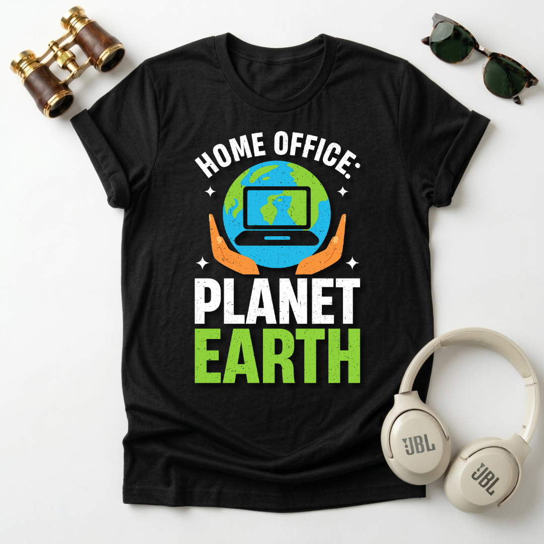 Home Office Planet Earth Tee