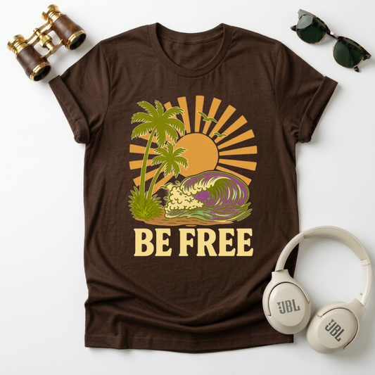 Be Free Unisex Travel T-Shirt