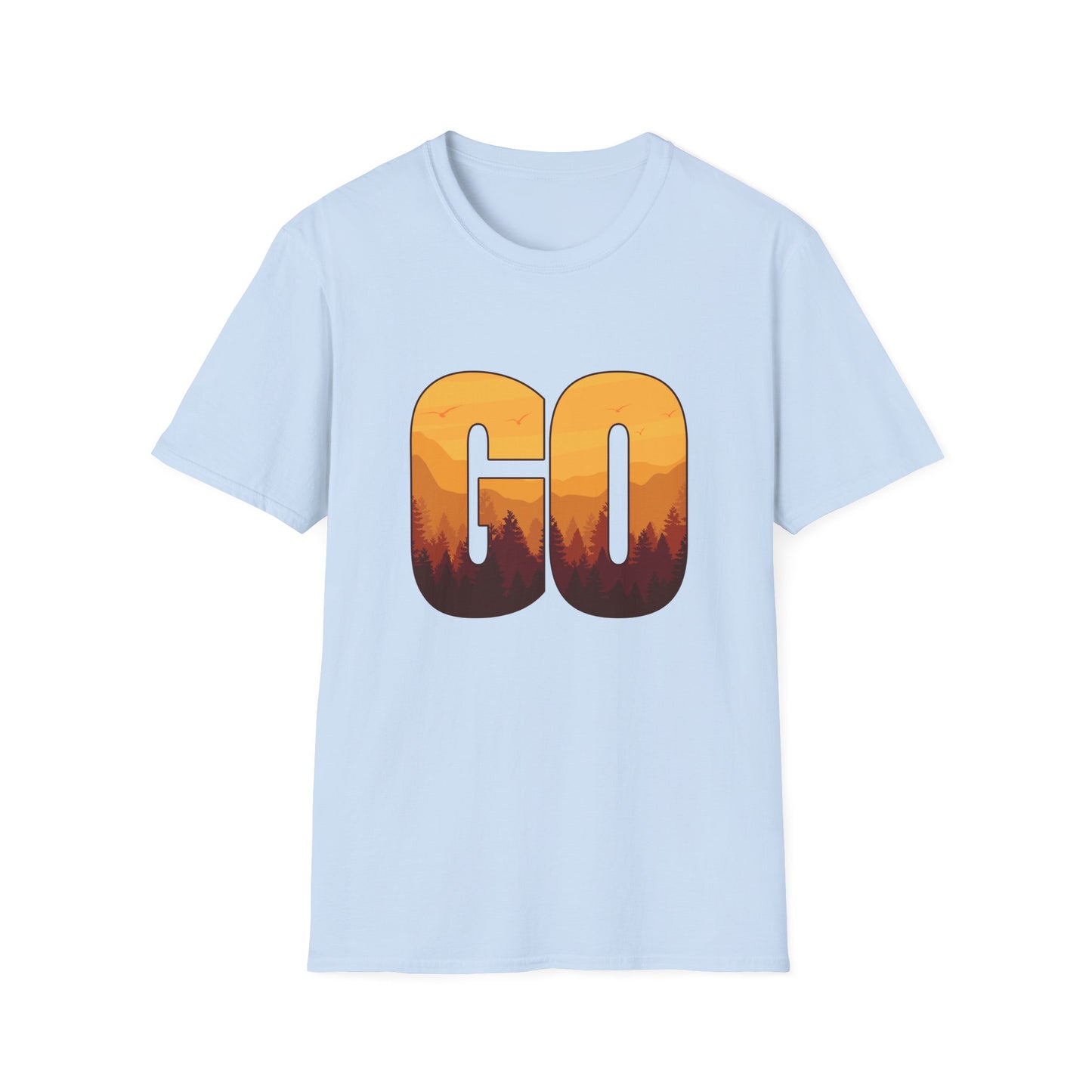 GO Mountain Adventure  Minimalist  Unisex T-Shirt