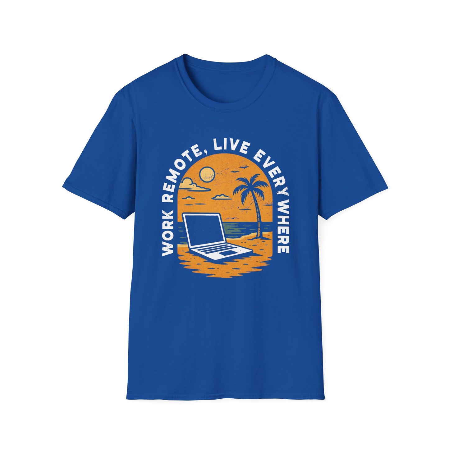 Remote Work T-Shirt, Perfect Gift for Digital Nomads,