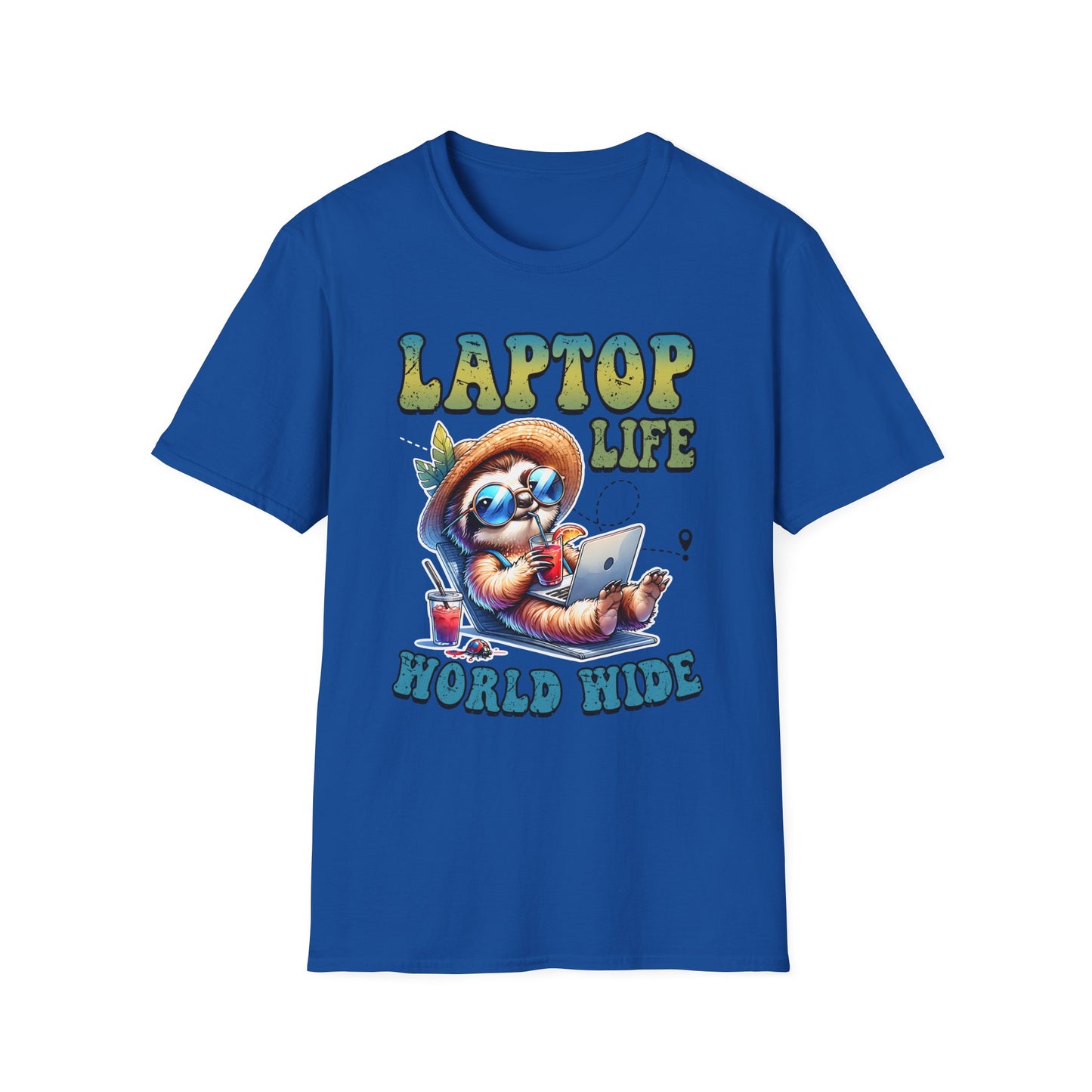 Laptop Life Sloth T-Shirt
