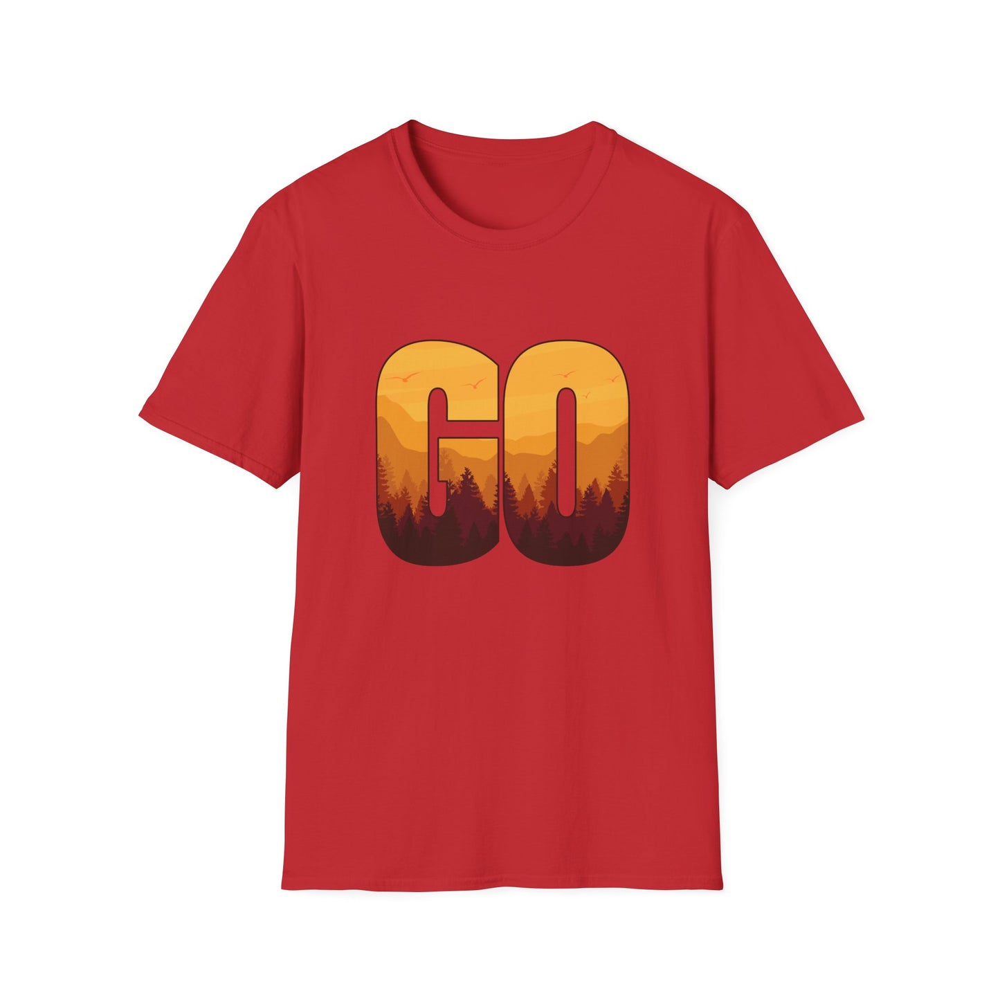 GO Mountain Adventure  Minimalist  Unisex T-Shirt