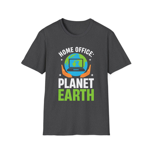 Home Office Planet Earth T-Shirt