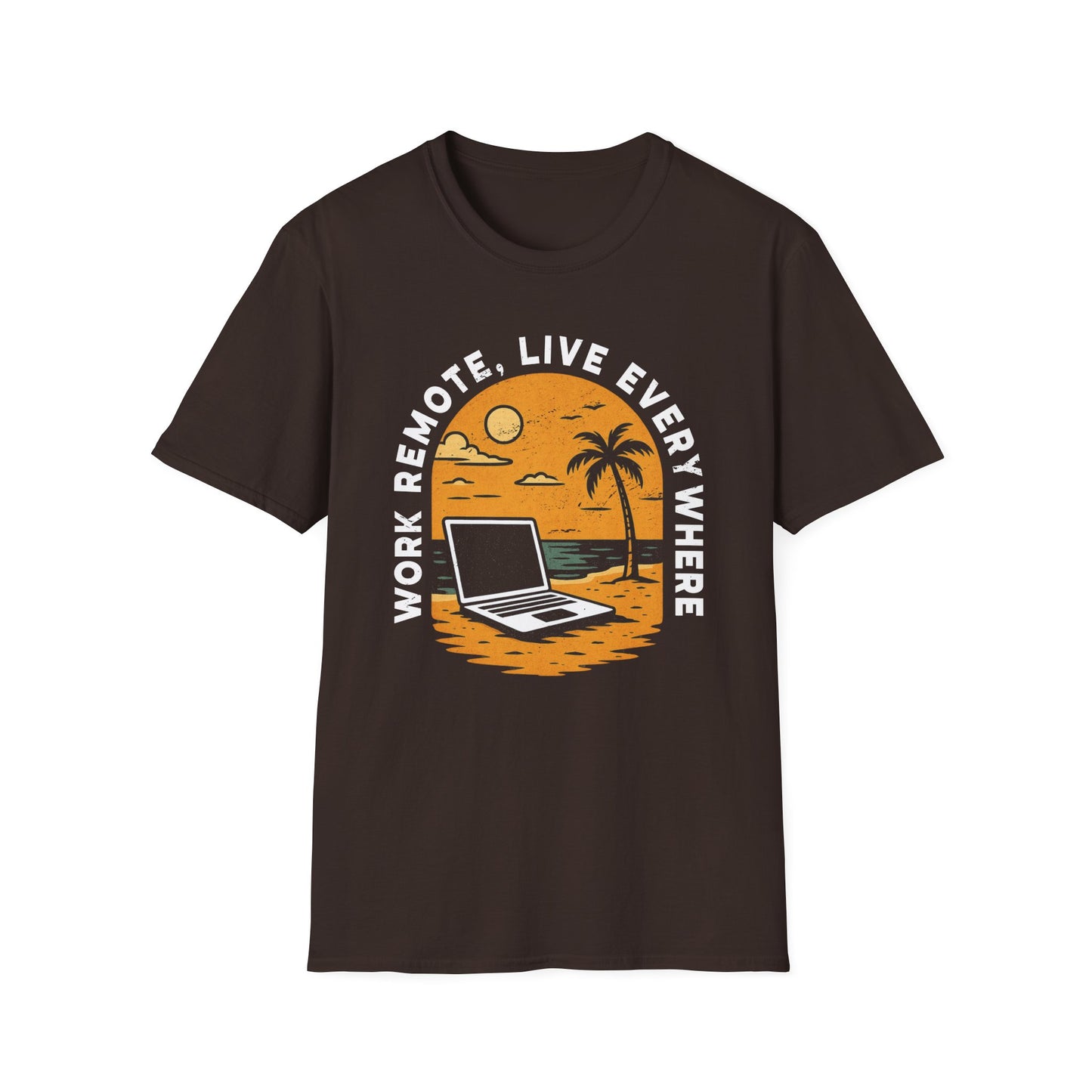 Remote Work T-Shirt, Perfect Gift for Digital Nomads,