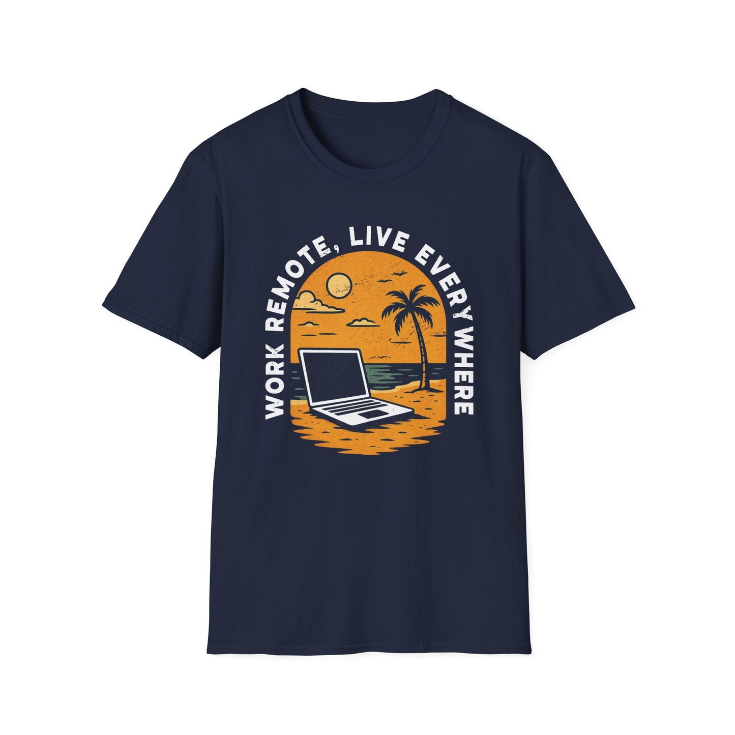 Remote Work T-Shirt, Perfect Gift for Digital Nomads,