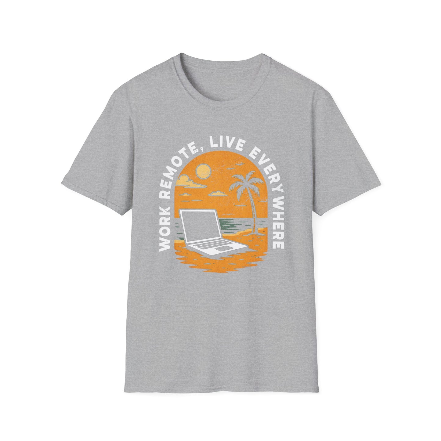 Remote Work T-Shirt, Perfect Gift for Digital Nomads,