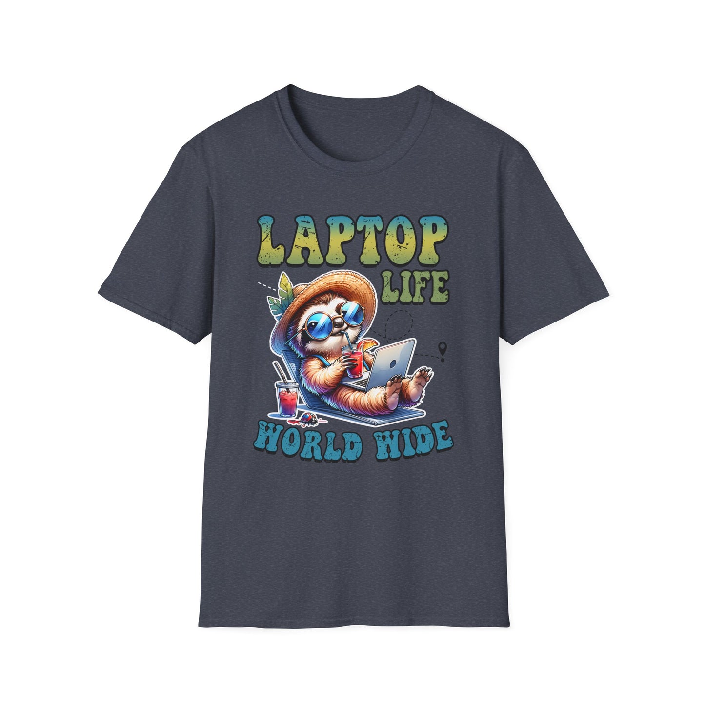 Laptop Life Sloth T-Shirt