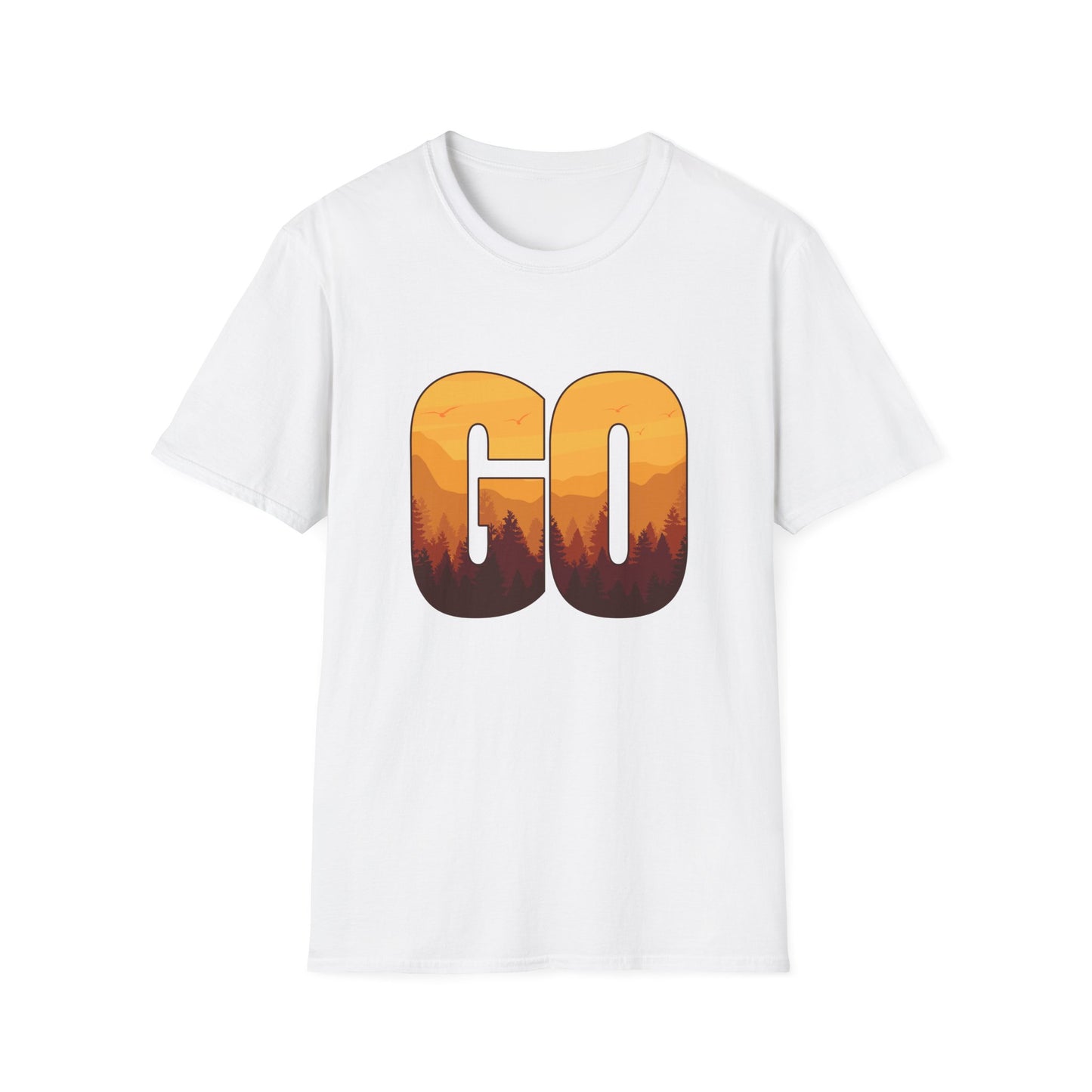 GO Mountain Adventure  Minimalist  Unisex T-Shirt