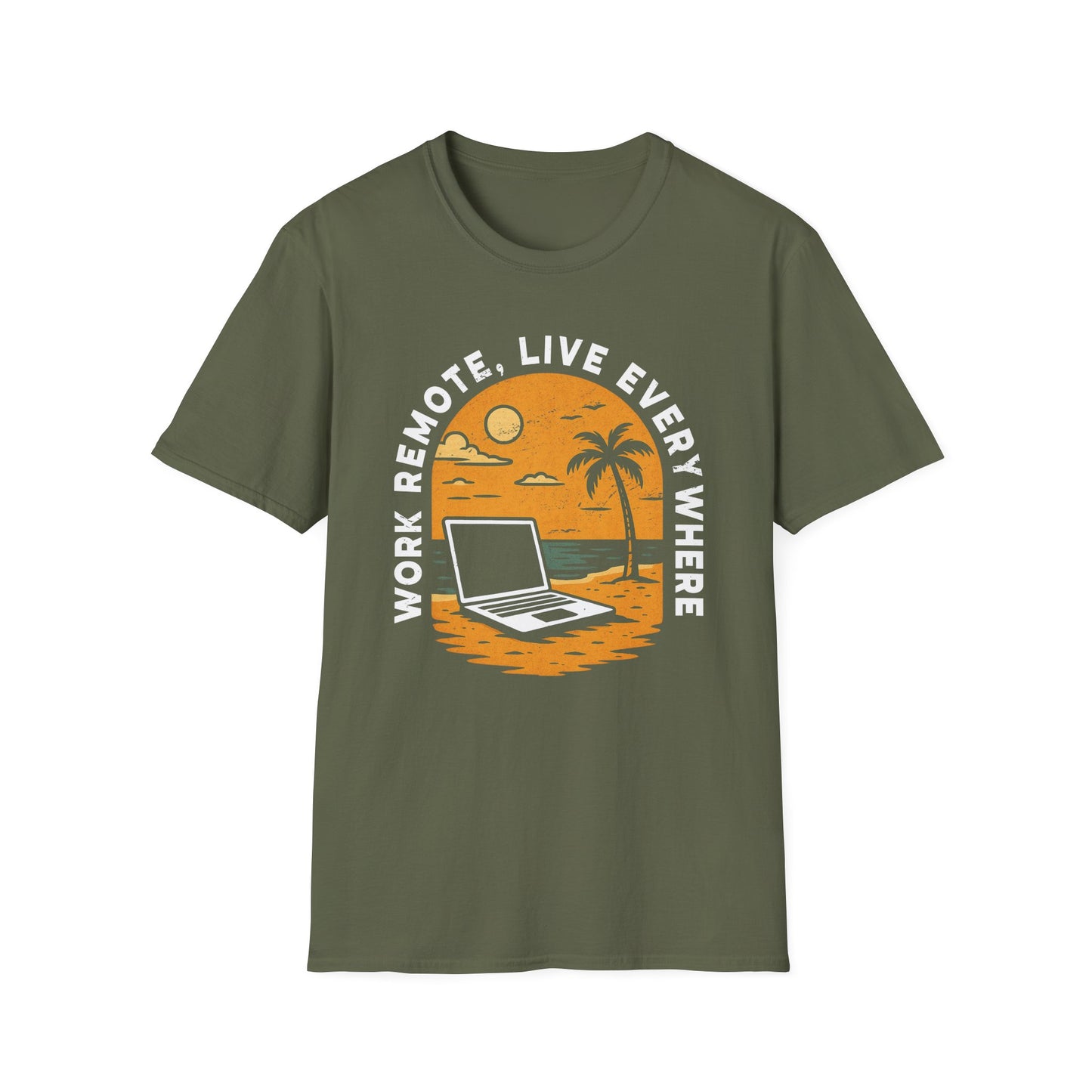 Remote Work T-Shirt, Perfect Gift for Digital Nomads,