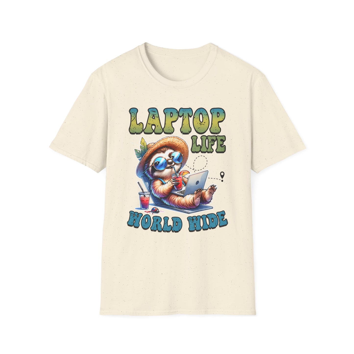 Laptop Life Sloth T-Shirt