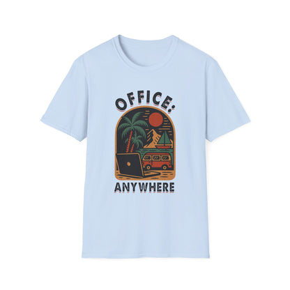 Travel-Themed Unisex T-Shirt | Office Anywhere Tee
