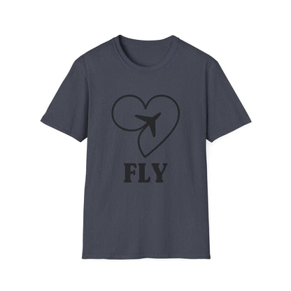 Heart & Plane Unisex Travel T-Shirt