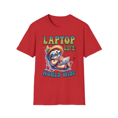 Laptop Life Sloth T-Shirt