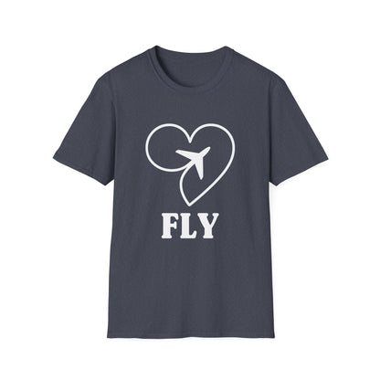 Heart & Plane Unisex Travel T-Shirt