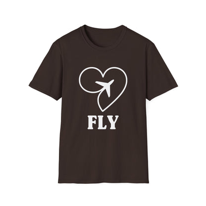 Heart & Plane Unisex Travel T-Shirt