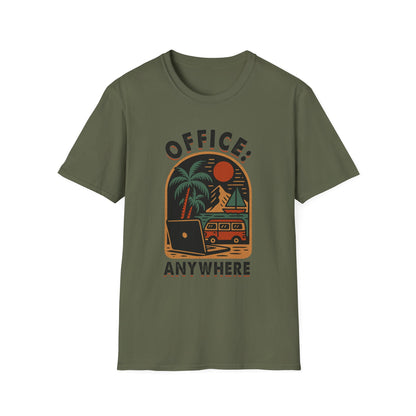 Travel-Themed Unisex T-Shirt | Office Anywhere Tee