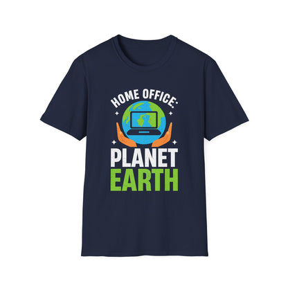 Home Office Planet Earth T-Shirt