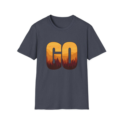 GO Mountain Adventure  Minimalist  Unisex T-Shirt