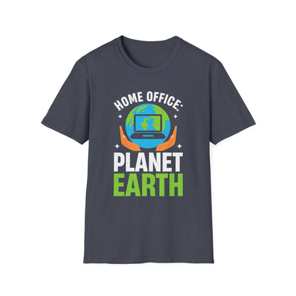 Home Office Planet Earth T-Shirt
