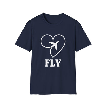 Heart & Plane Unisex Travel T-Shirt