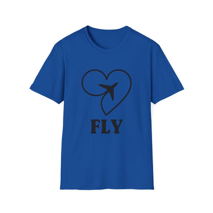 Heart & Plane Unisex Travel T-Shirt