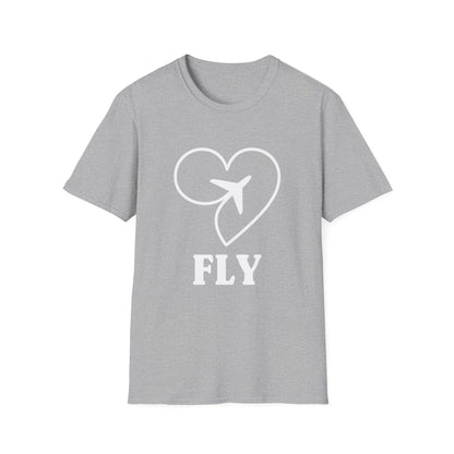 Heart & Plane Unisex Travel T-Shirt