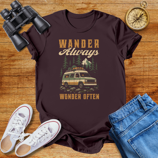 Wander Always Wonder  Often Unisex T-Shirt