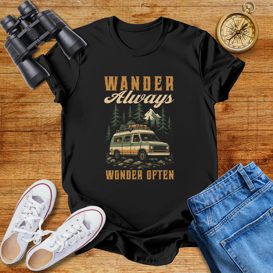 Wander Always Wonder  Often Unisex T-Shirt