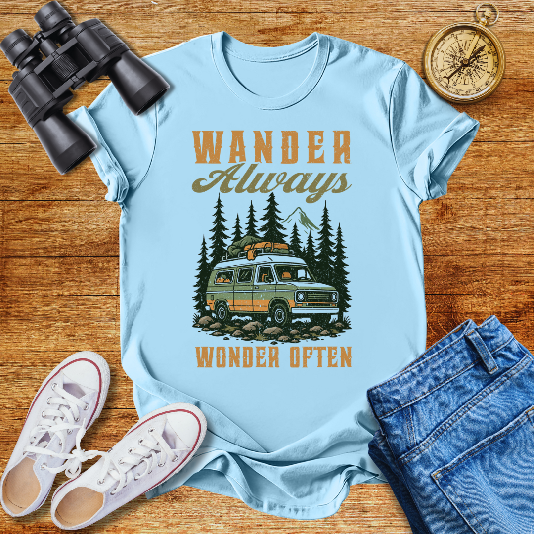Wander Always Wonder  Often Unisex T-Shirt