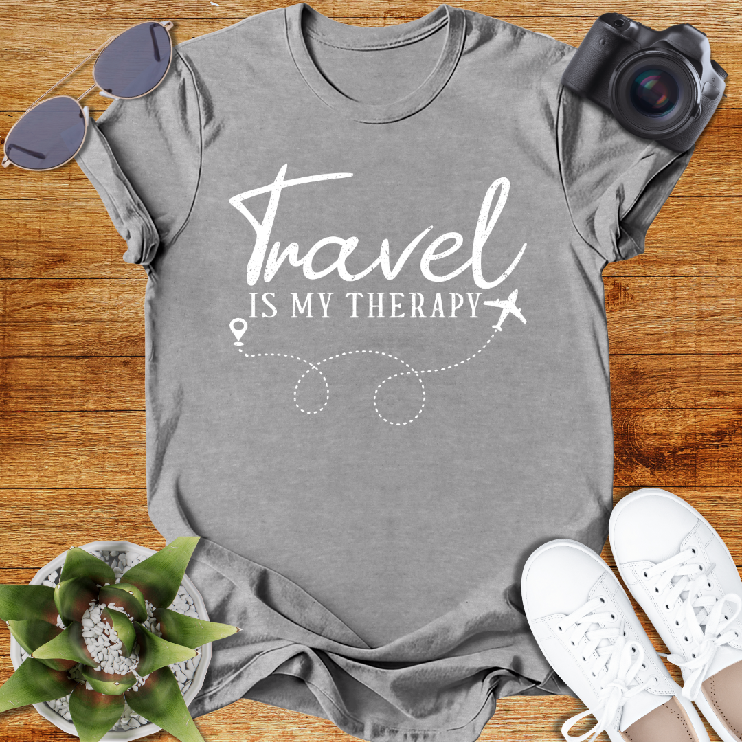 Travel Is My Therapy Unisex Softstyle T-Shirt