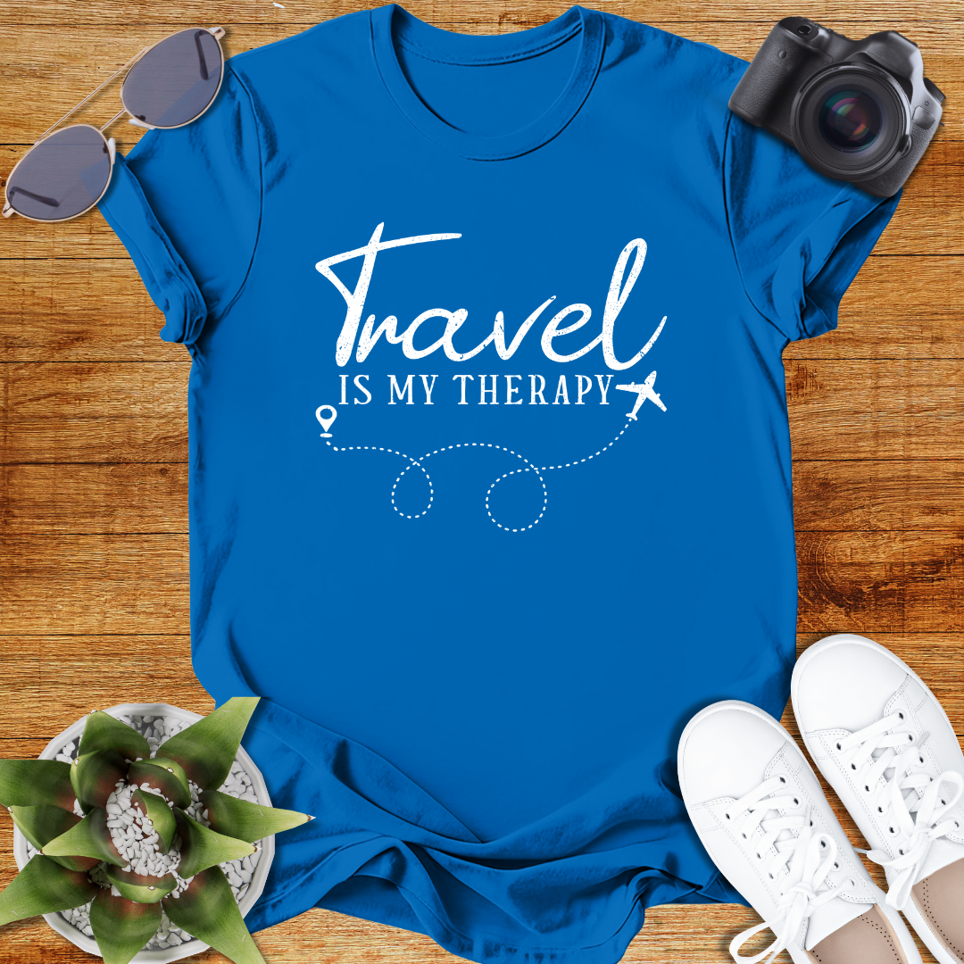 Travel Is My Therapy Unisex Softstyle T-Shirt