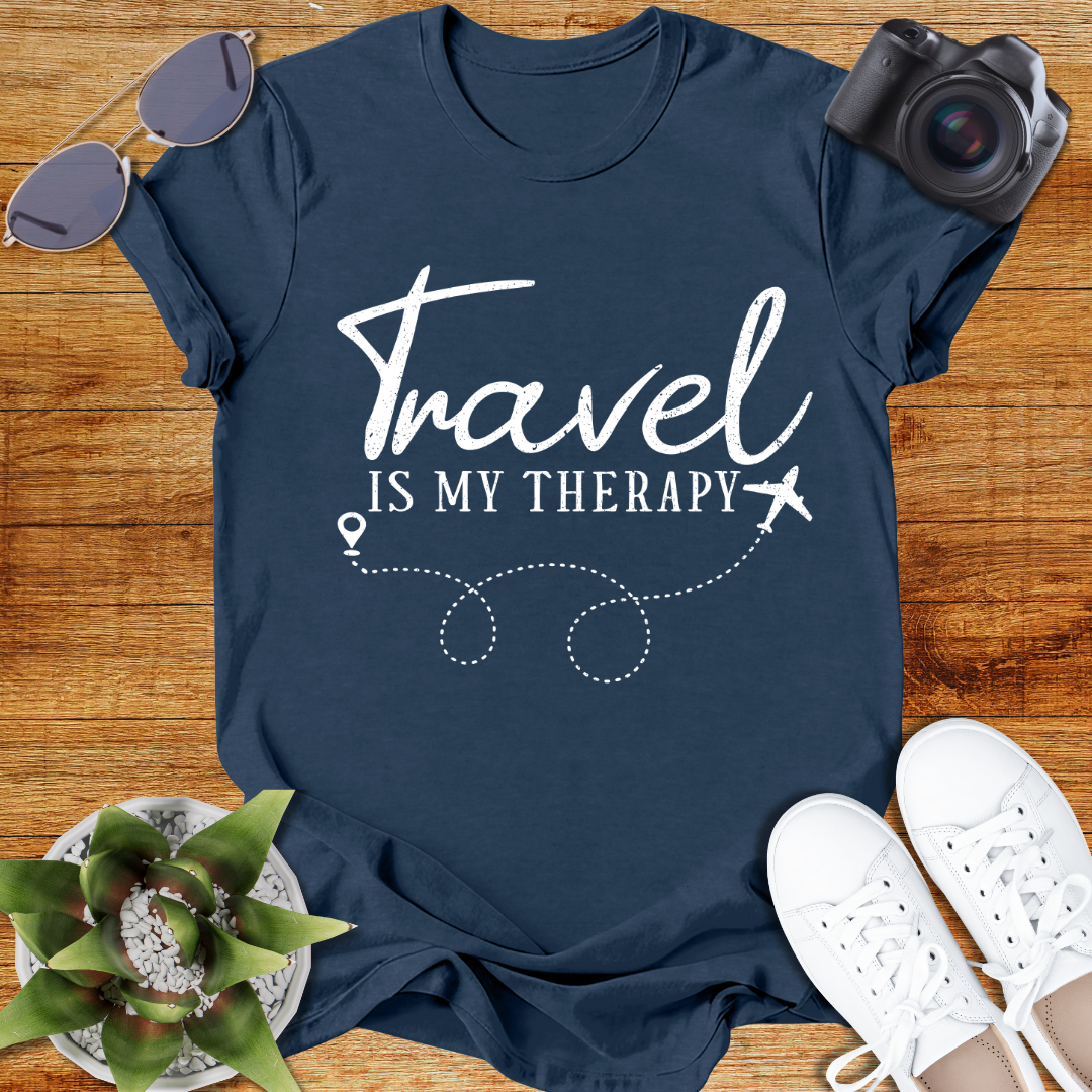 Travel Is My Therapy Unisex Softstyle T-Shirt