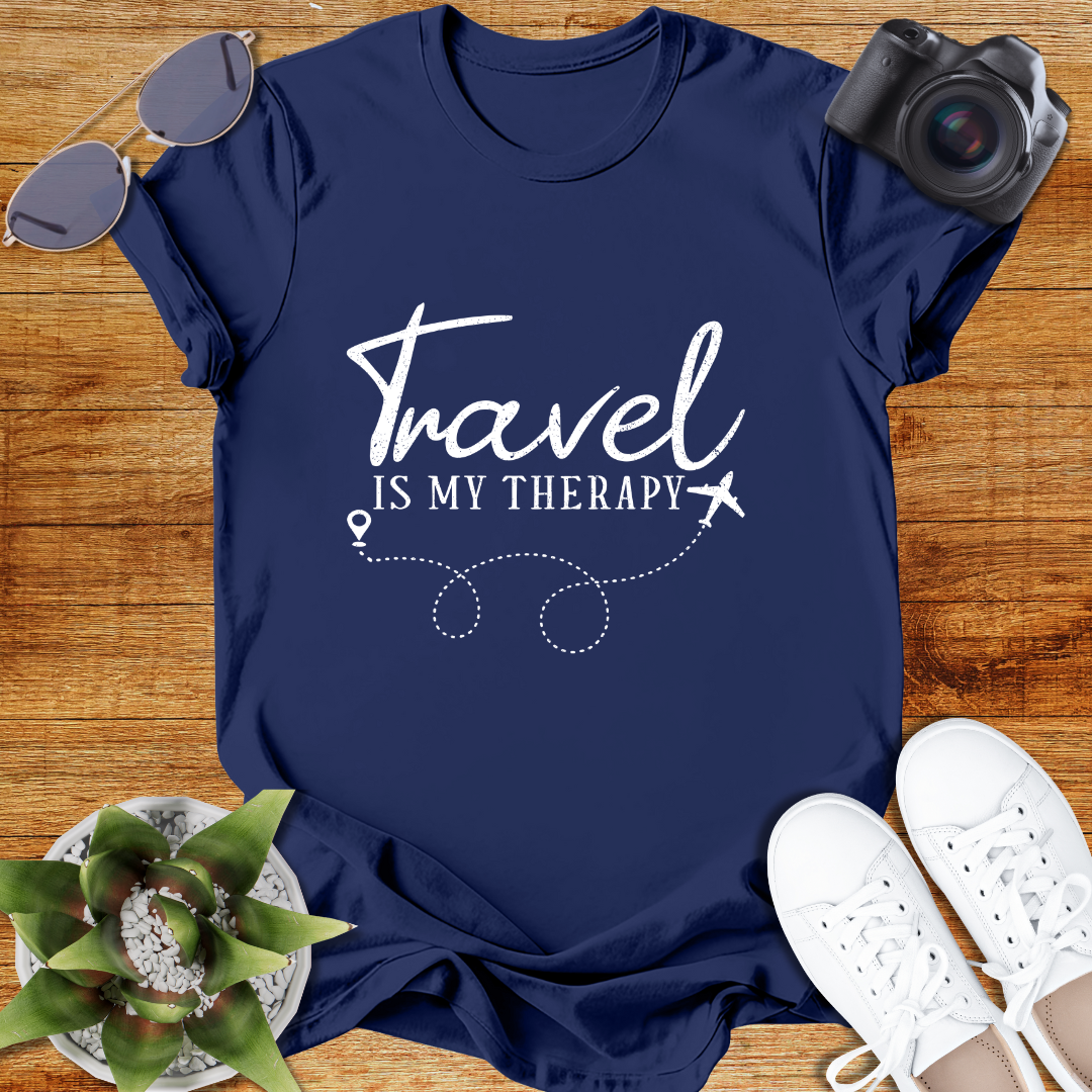 Travel Is My Therapy Unisex Softstyle T-Shirt