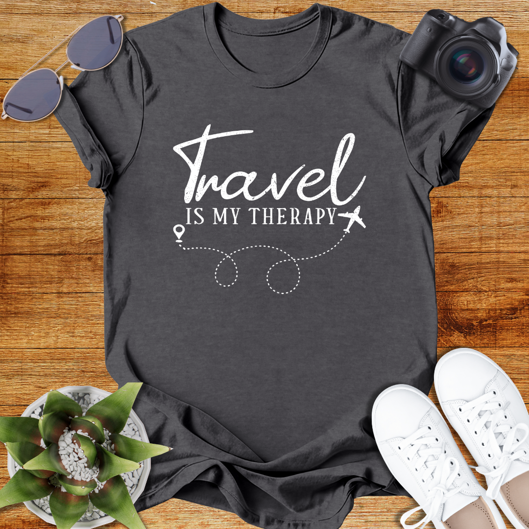 Travel Is My Therapy Unisex Softstyle T-Shirt