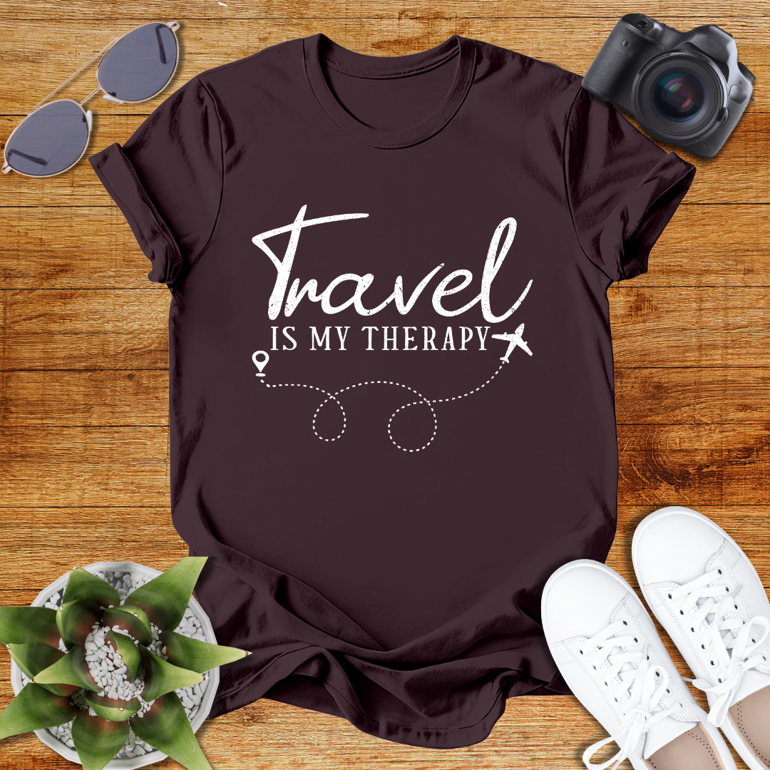 Travel Is My Therapy Unisex Softstyle T-Shirt