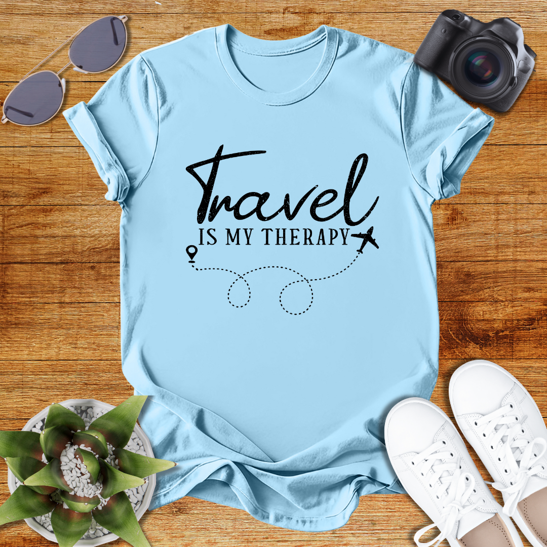 Travel Is My Therapy Unisex Softstyle T-Shirt