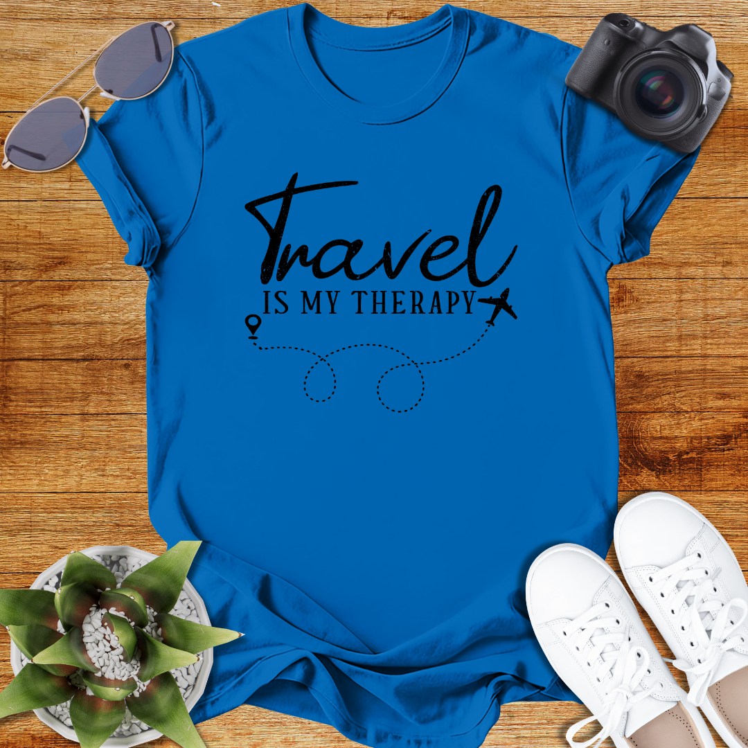 Travel Is My Therapy Unisex Softstyle T-Shirt