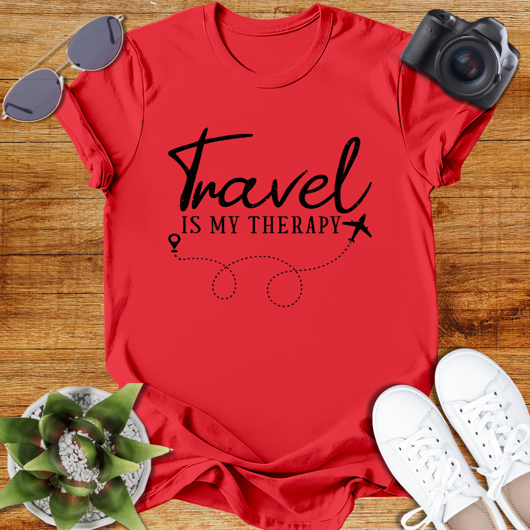 Travel Is My Therapy Unisex Softstyle T-Shirt