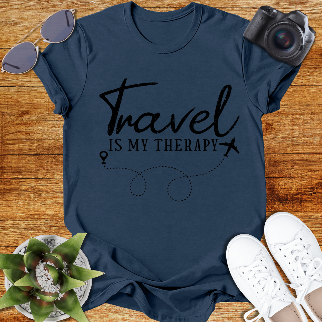 Travel Is My Therapy Unisex Softstyle T-Shirt