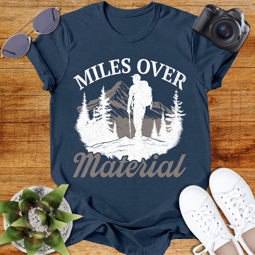 Miles Over Material Unisex Softstyle T-Shirt