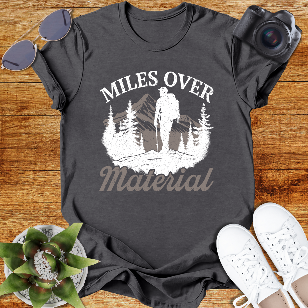 Miles Over Material Unisex Softstyle T-Shirt